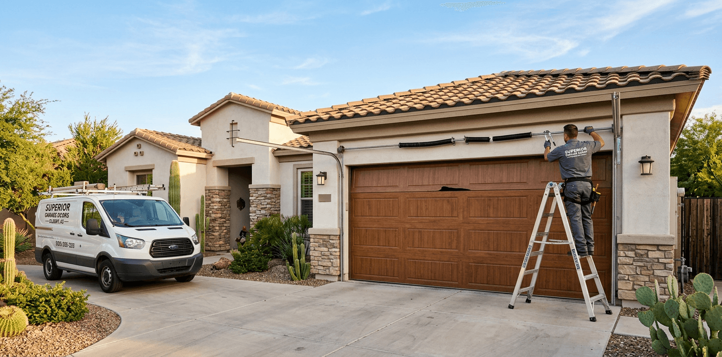 Broken Garage Door Spring Repair Gilbert: Safe Steps To Take