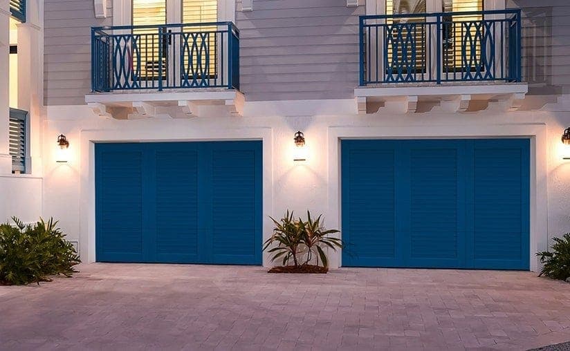 Canyon ridge louver solid custom paint garage door