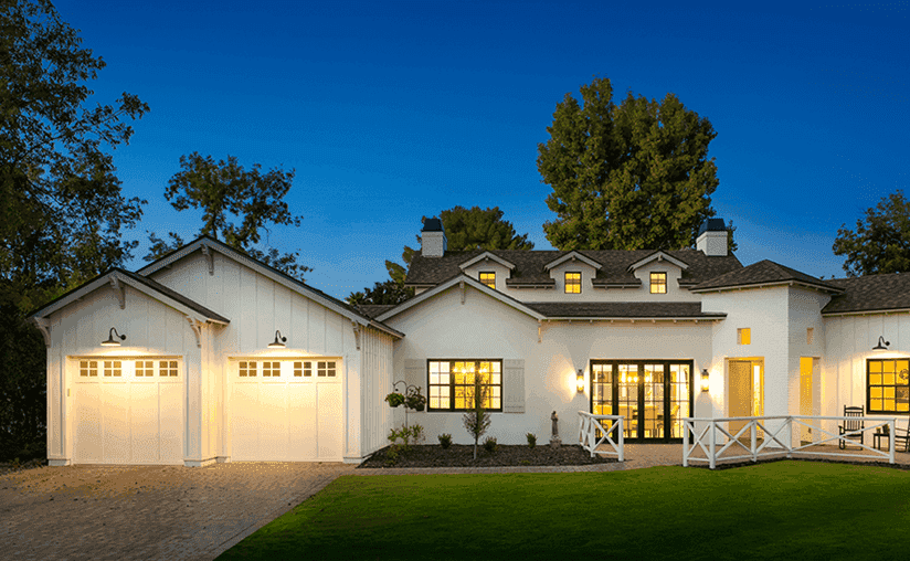 Grand harbor white garage door