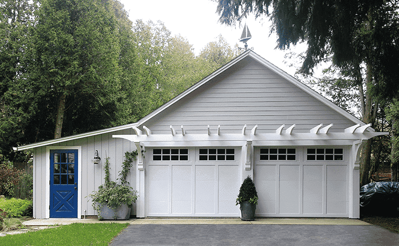 Grand harbor white garage door
