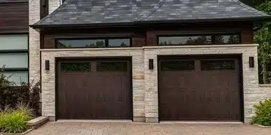 Stamped Shaker garage door