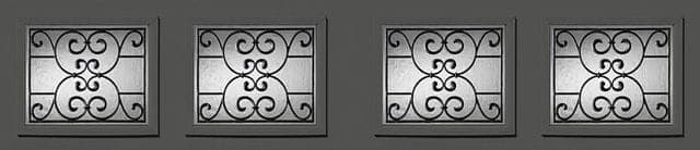 Window bridgeport wrought iron short