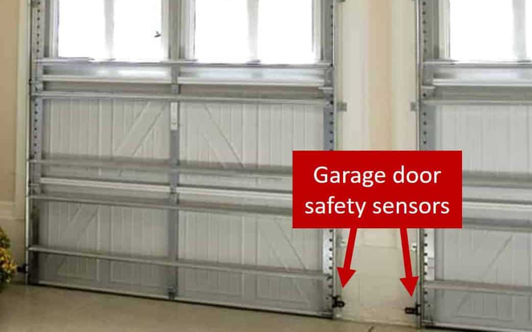 Garage door safety sensor callout